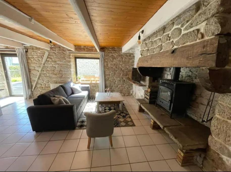 Plobannalec Maison De Pecheur Bord De Mer Bois Et Pierre 6-8 Pers מראה חיצוני תמונה