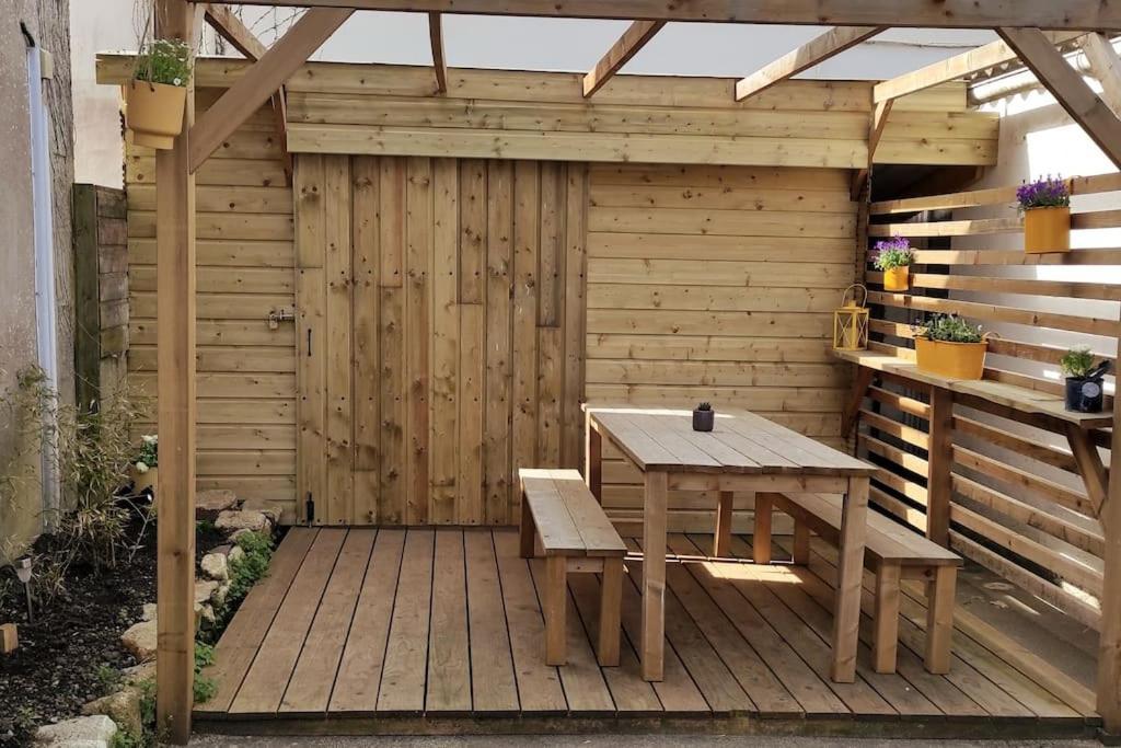 Plobannalec Maison De Pecheur Bord De Mer Bois Et Pierre 6-8 Pers מראה חיצוני תמונה